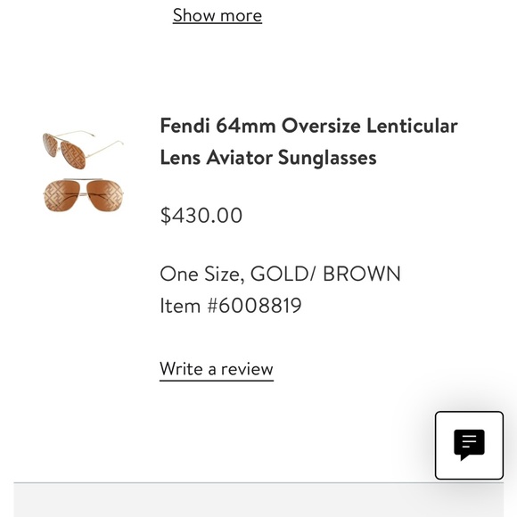 Fendi aviator sunglasses - Picture 2 of 2